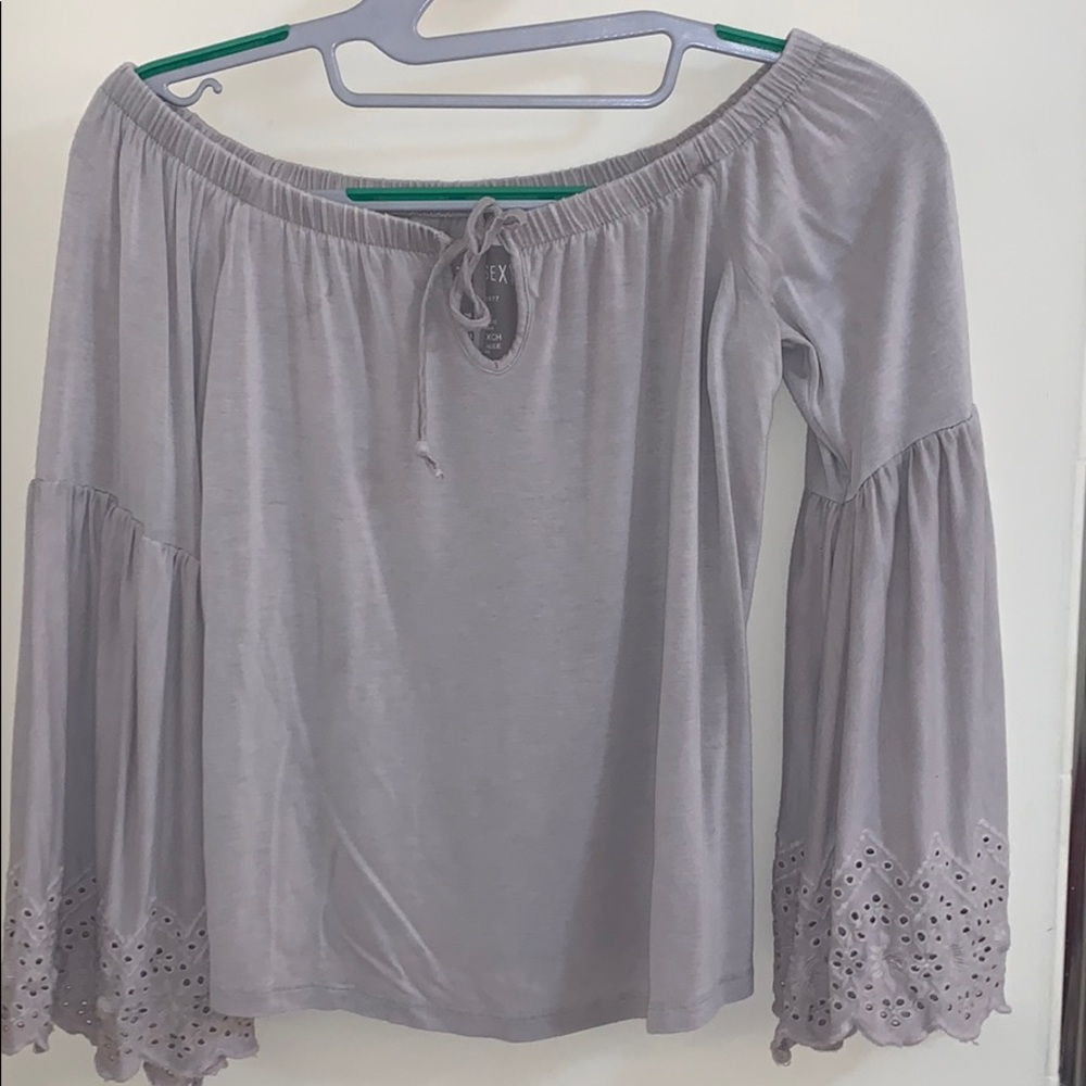 Off the Shoulder Bell Sleeve Top